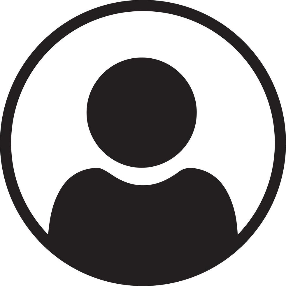 user icon in flat style person icon client symbol vector